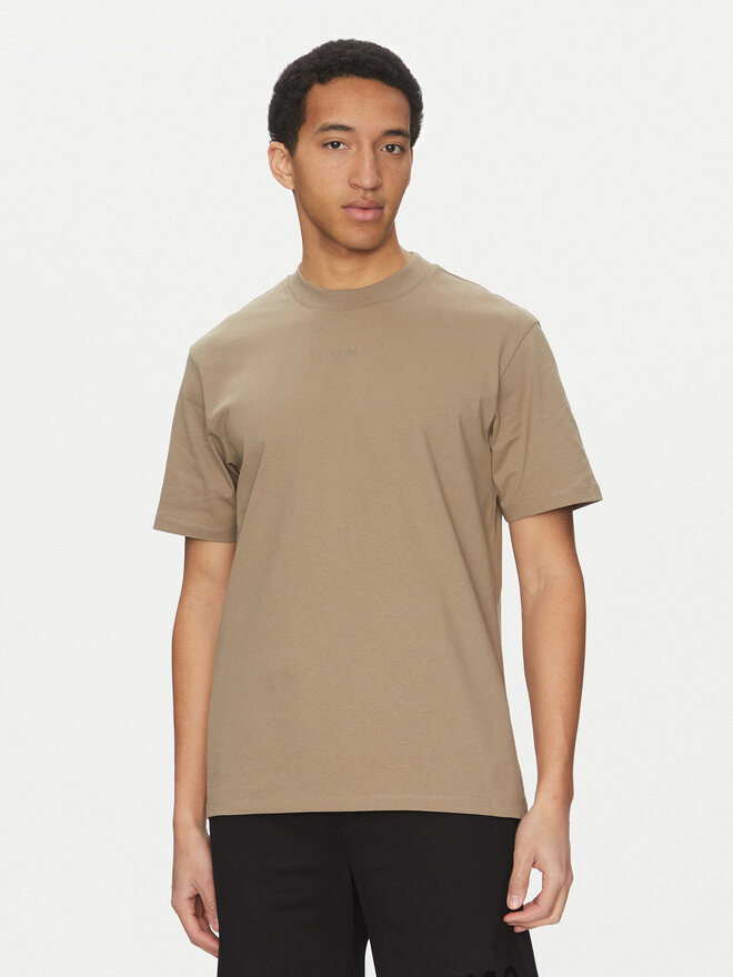 HUGO HUGO T-Shirt Dapolino 50488330 Braun Relaxed Fit
