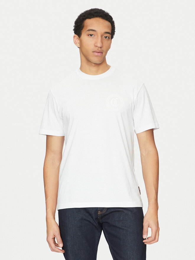Just Cavalli Just Cavalli Camiseta 78OAHT01 Blanco Regular Fit