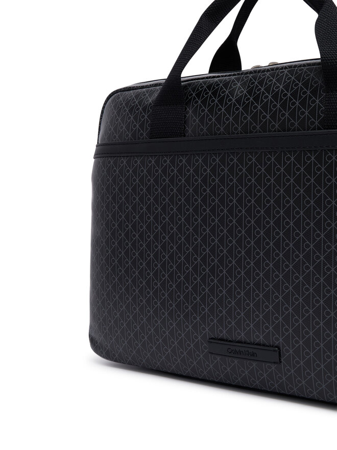 Calvin Klein Laptoptasche Calvin Klein Emblem Aop Coated Commuter/Lapto LV04D3625G Schwarz