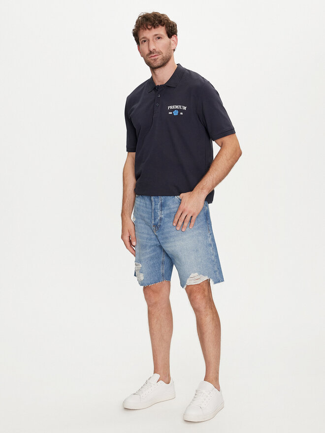 Jack&Jones Jack&Jones Поло Jprblaalfie 12259678 Cиній Regular Fit