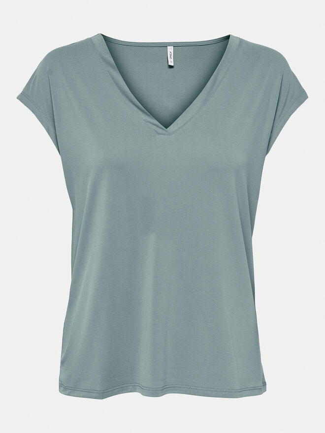 ONLY ONLY Camiseta Free 15287041 Verde Regular Fit
