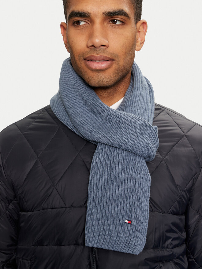 Tommy Hilfiger Šál Tommy Hilfiger Flag AM0AM12847 Modrá
