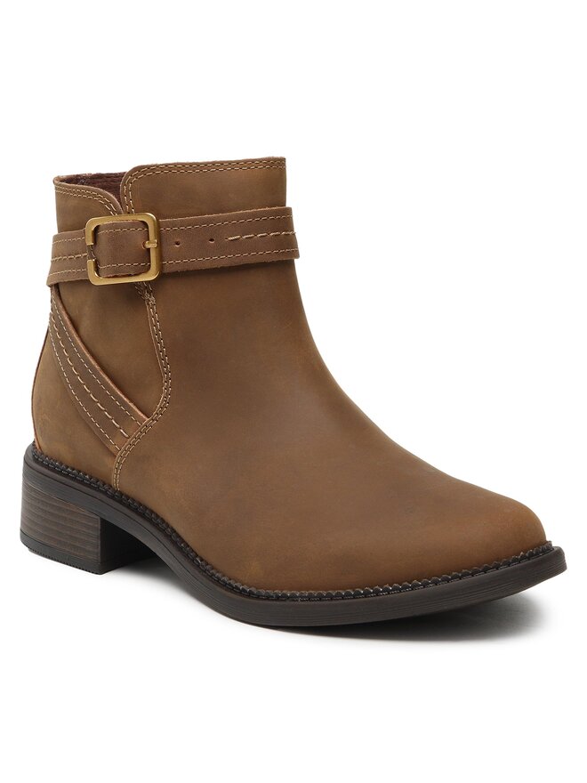 Clarks Členková obuv Clarks Maye Strap 261680794 Hnedá