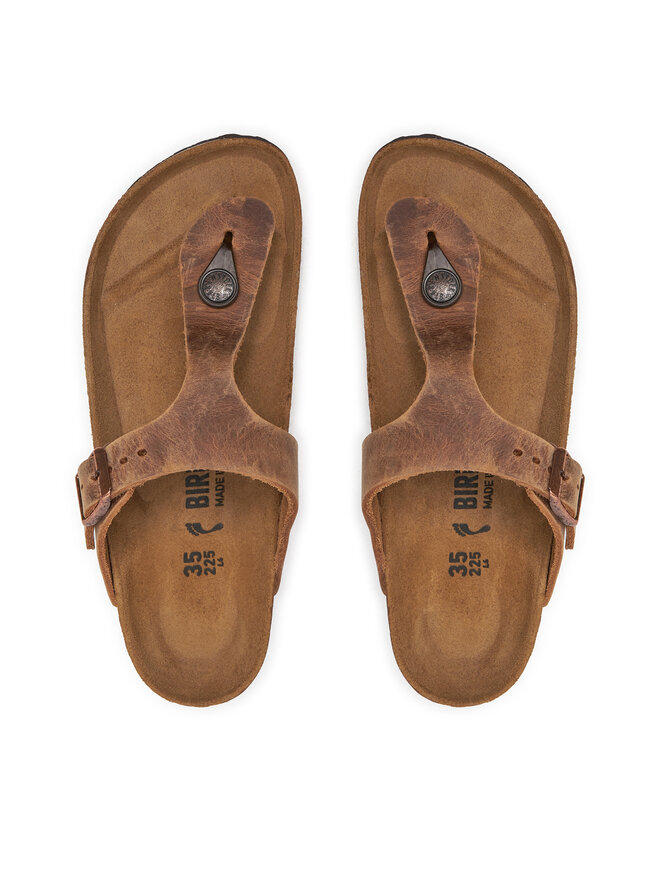 Birkenstock Čības uz pirksta Birkenstock Gizeh Bs 0943813 Brūns