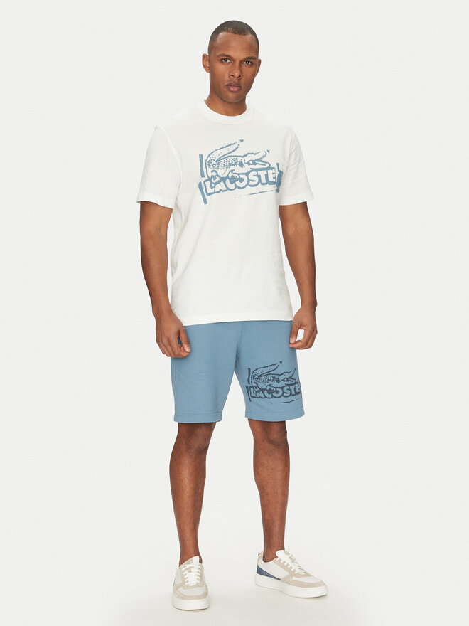 Lacoste Lacoste Camiseta TH0284 Écru Classic Fit