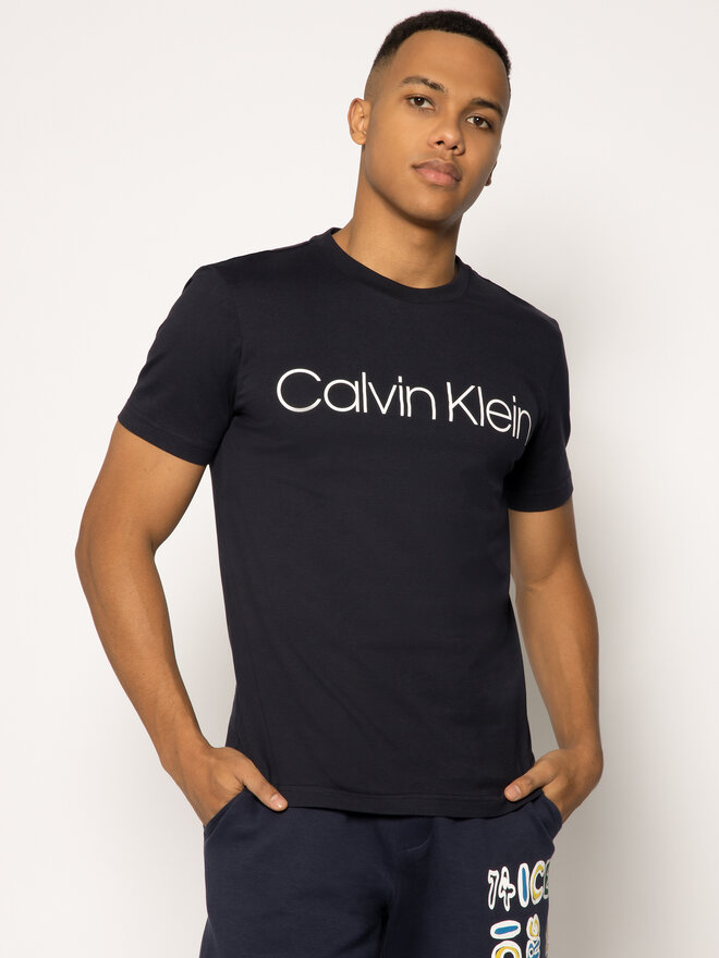 Calvin Klein Calvin Klein T-Shirt Logo K10K104063 Dunkelblau Regular Fit