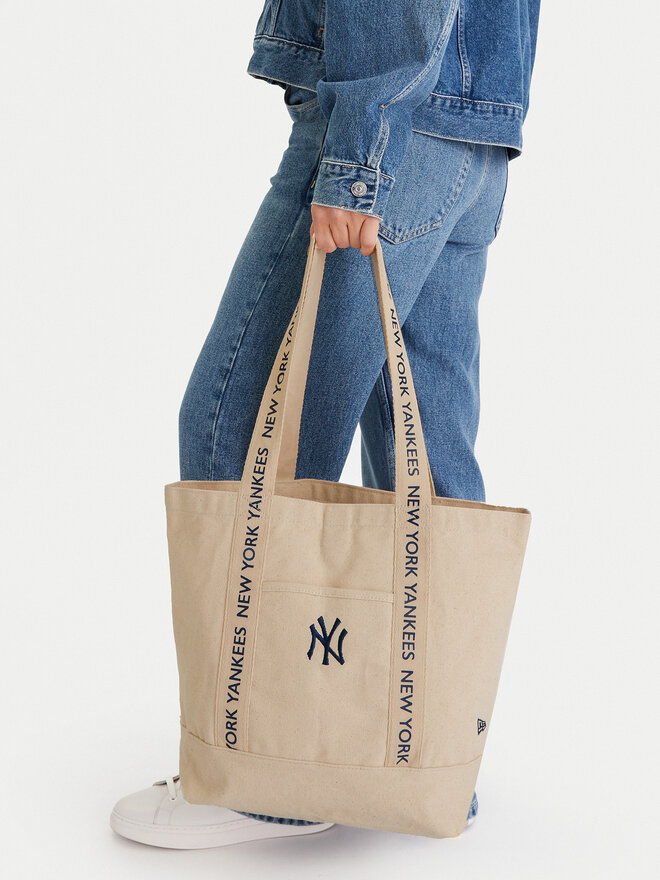 New Era Handtasche New Era New York Yankees MLB Strap Canvas Tote 60595127 Beige