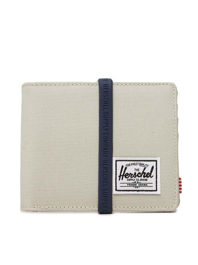 Portafoglio grande da uomo Herschel Roy Coin 10766 05752 Beige escarpe