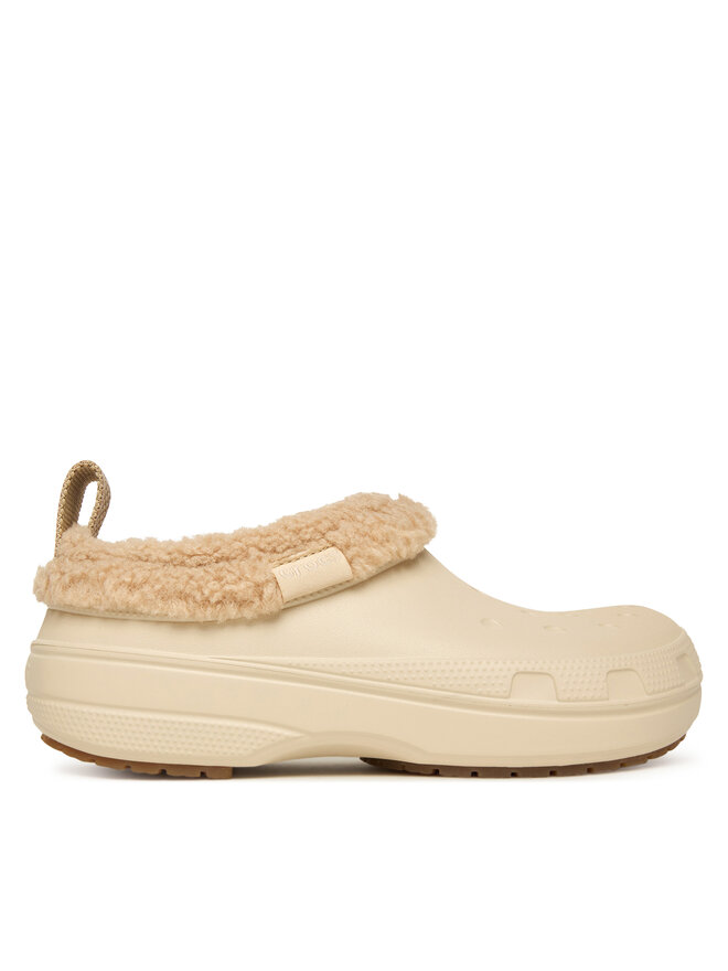 Crocs Pantoletten Crocs Classic Lined Shorty 211380 Écru