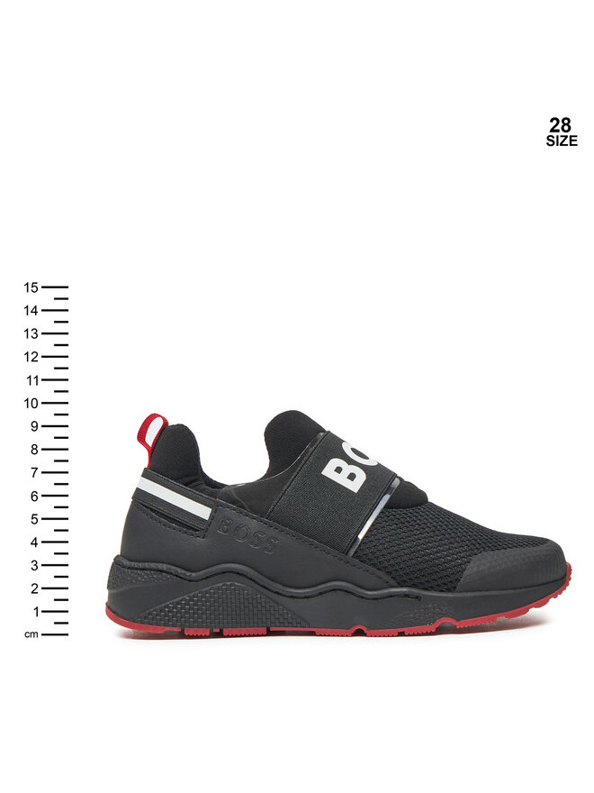 BOSS Sneakersy BOSS J51308 M Čierna