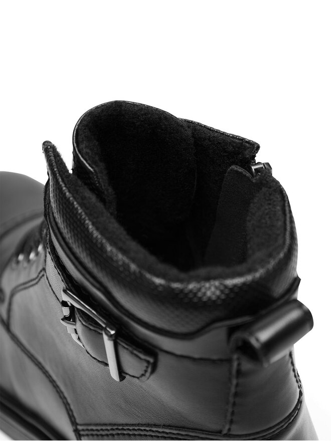 Lanetti Schnürschuhe Lanetti BENGAL-03 MBS Schwarz