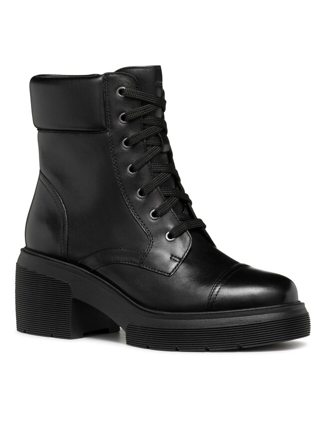 Geox Polokozačky Geox D Spherica Ec15 D46WWB 043BC C9999 Černá