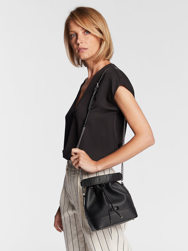 Lancel Táska Lancel S Bucket Bag A1092210TU Fekete