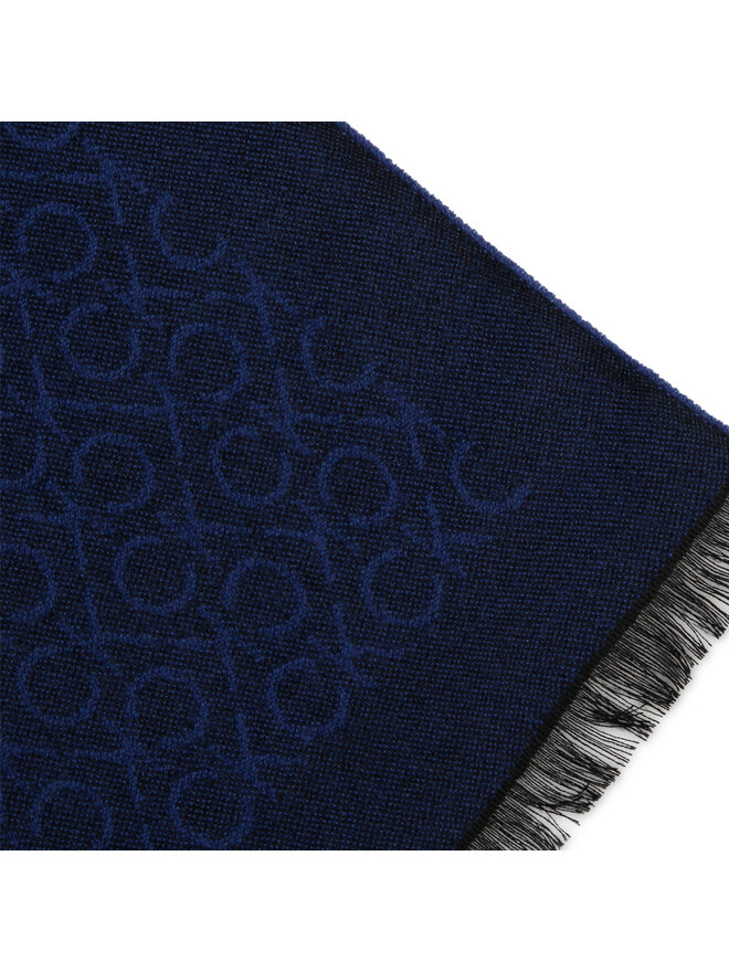 Calvin Klein Šál Calvin Klein Monogram K50K509700 Tmavomodrá