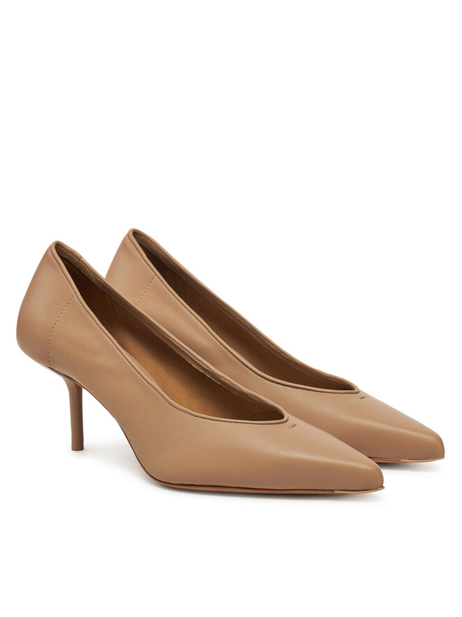 Max Mara Čevlji z visoko peto Max Mara 2514521151600 Rjava