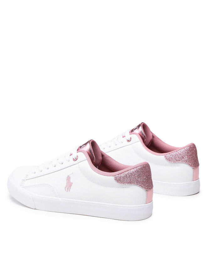 Polo Ralph Lauren Sneakers aus Stoff Polo Ralph Lauren Theron V RF104103 Weiß