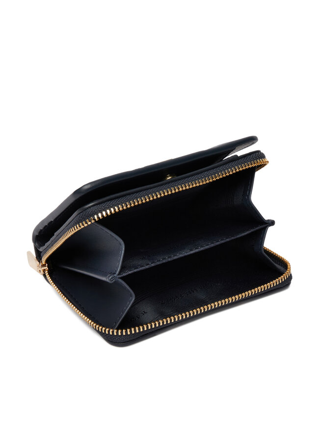Tommy Hilfiger Geldbörse Tommy Hilfiger Th Icon Med Za W/Flap Corp AW0AW18653 Dunkelblau