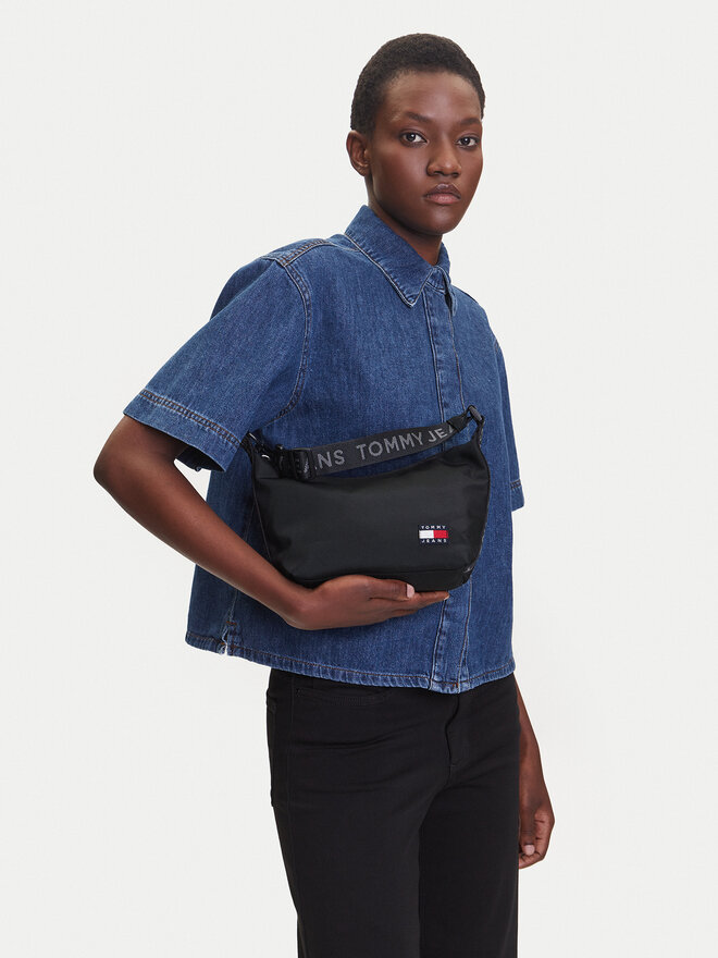 Tommy Jeans Τσάντα Tommy Jeans Tjw Ess Daily Shoulder Bag AW0AW17287 Μαύρο