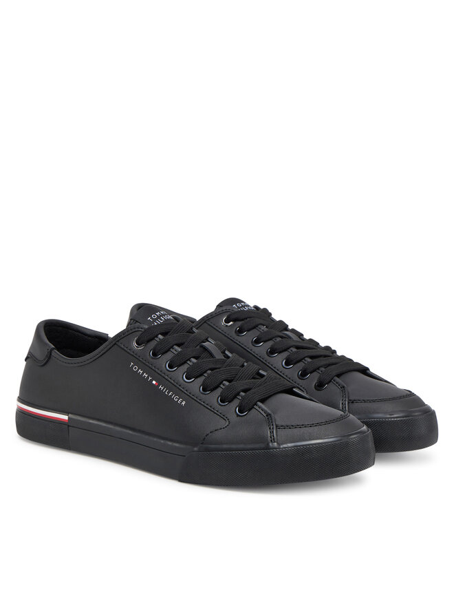 Tommy Hilfiger Sneakers Tommy Hilfiger Core Corporate Vulc Leather FM0FM05399 Schwarz