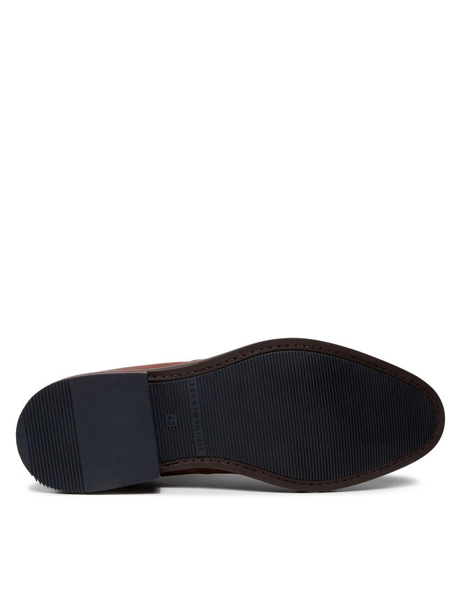 Tommy Hilfiger Klassische Stiefeletten Tommy Hilfiger Signature Hilfiger Lth Chelsea FM0FM03782 Braun