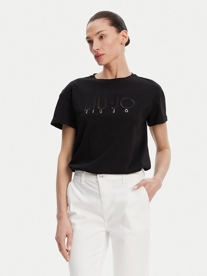 Liu Jo Liu Jo Camiseta WA5007 JS923 Negro Relaxed Fit