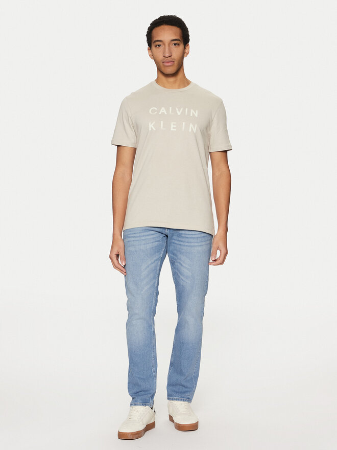 Calvin Klein Calvin Klein Camiseta K10K114156 Beis Regular Fit