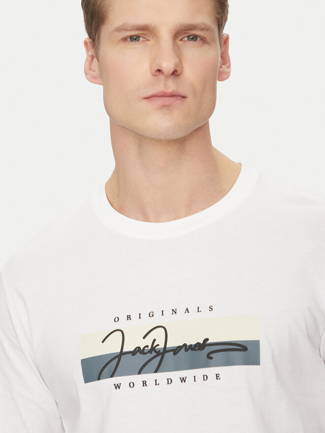 Jack&Jones Jack&Jones Camiseta Frederiksberg 12278266 Blanco Regular Fit