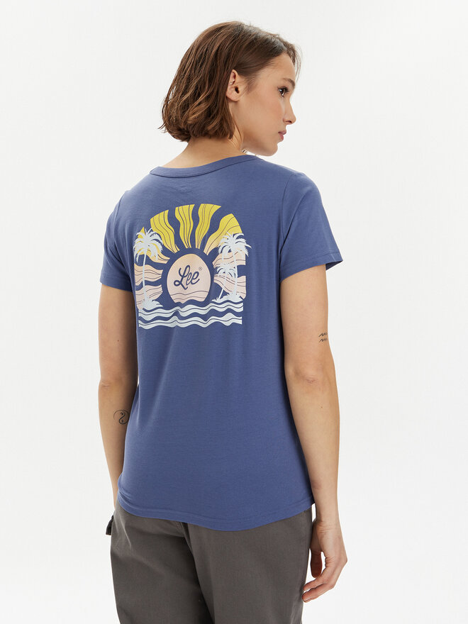 Lee Lee T-Shirt 112350225 Dunkelblau Slim Fit