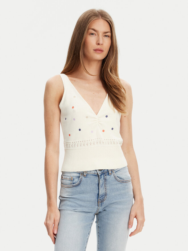 United Colors Of Benetton United Colors Of Benetton Top 10C1EH01A Beis Regular Fit