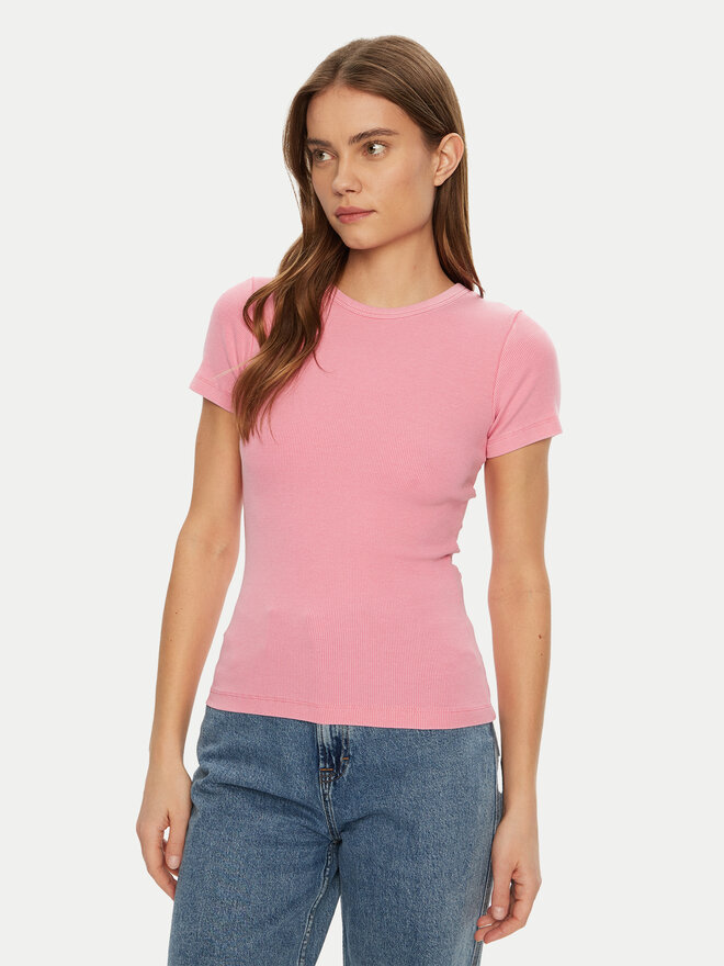 JJXX JJXX Camiseta Frankie 12239962 Rosa Slim Fit