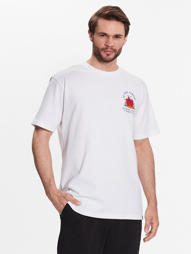 DC DC Camiseta Stuck On You ADYZT05245 Blanco Relaxed Fit