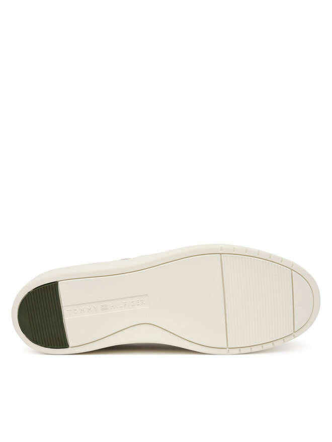 Tommy Hilfiger Halbschuhe Tommy Hilfiger Casual Suede Stitch Toe Hybrid FM0FM05707 Beige