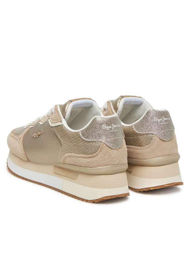 Pepe Jeans Снікерcи Pepe Jeans Rusper Shine PLS60033 Бежевий