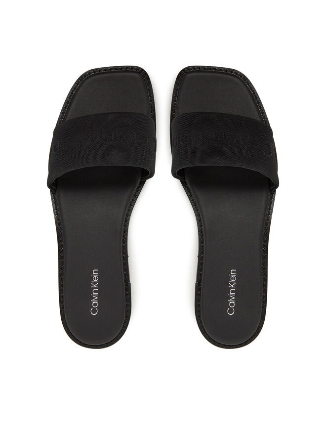 Calvin Klein Šľapky Calvin Klein Flat Slide - He HW0HW02378 Čierna