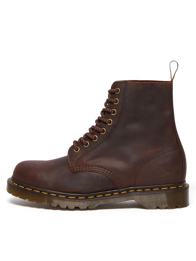 Dr. Martens Botas de combate Dr. Martens 1460 Pascal Waxed Full Grain Marrón