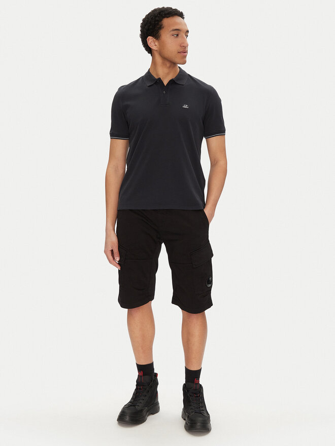 C.P. Company C.P. Company Поло 18CMPL130A006263G Чорний Regular Fit
