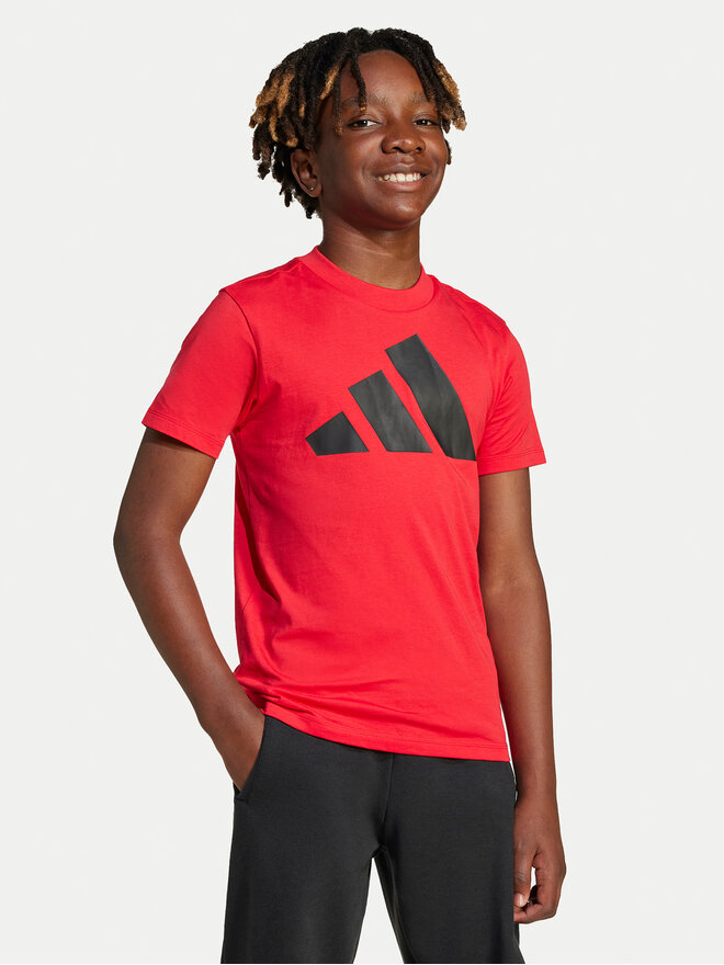 adidas adidas Marškinėliai Essentials JC9664 Raudona Regular Fit
