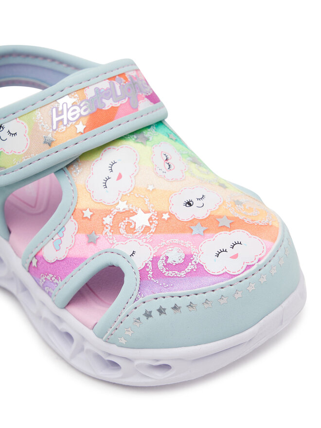 Skechers Sandály Skechers Heart Lights Sandals-Cutie Clouds 302977N/TQMT Tyrkysová