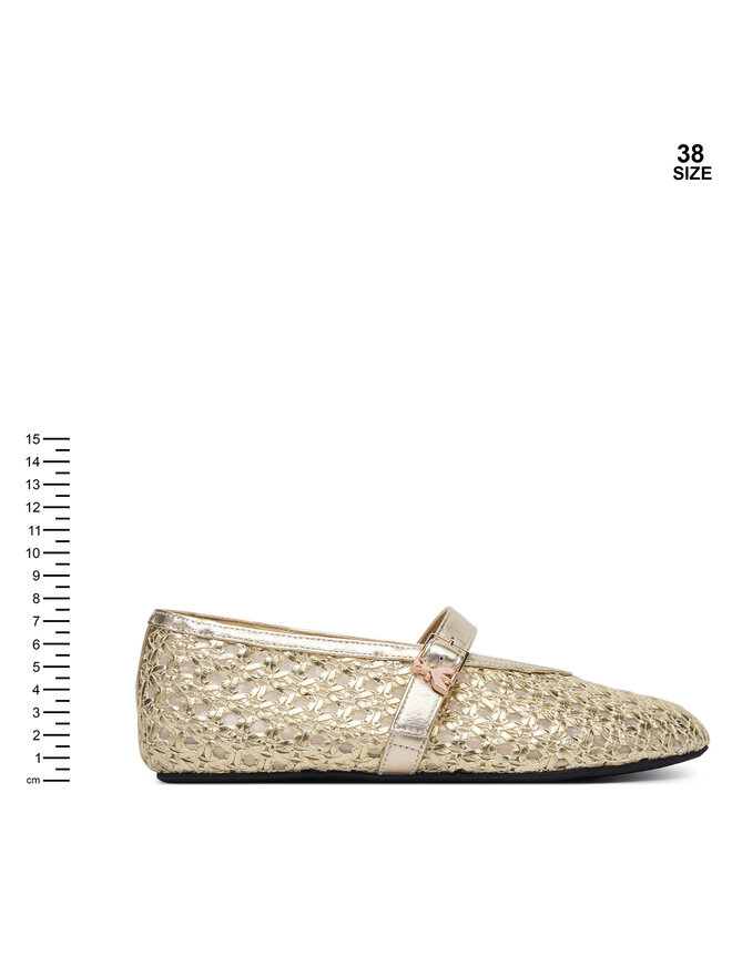 Patrizia Pepe Балетки Patrizia Pepe PPJ376.27 Золотий