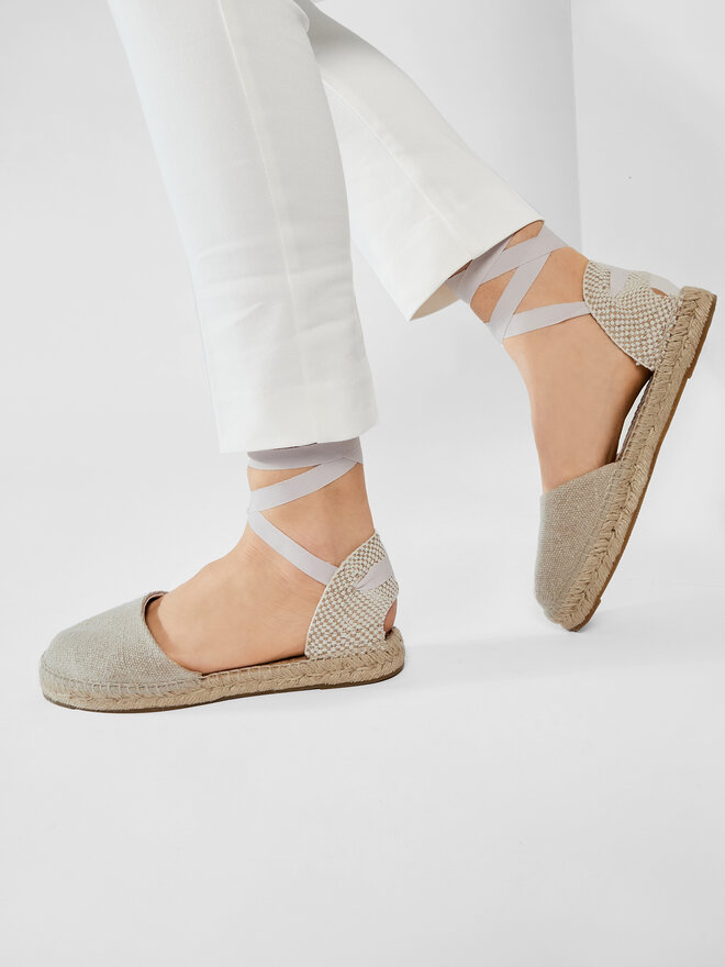 Manebi Espadryle Manebi Flat Valenciana O 4.1 P0 Beżowy