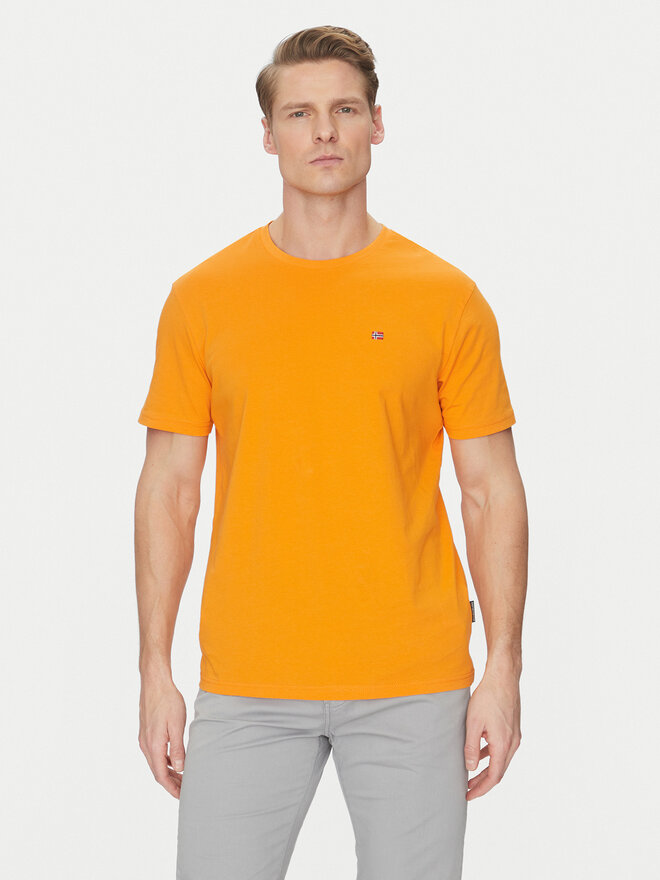 Napapijri Napapijri Majica Salis NP0A4H8D Oranžna Regular Fit