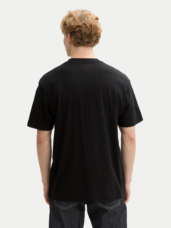 Tom Tailor Denim Tom Tailor Denim T-Shirt 1045021 Μαύρο Relaxed Fit