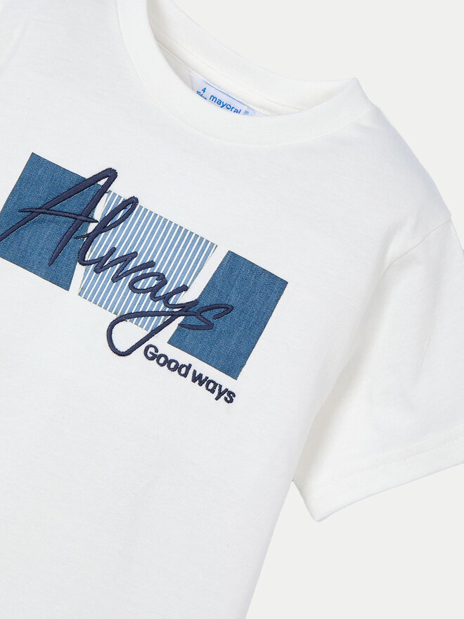 Mayoral Mayoral Camiseta 3025 Blanco Regular Fit