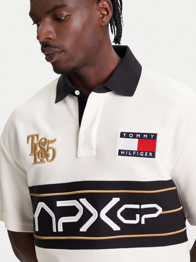 Tommy Hilfiger Tommy Hilfiger Poloshirt F1 Movie Race Day MW0MW41393 Écru Relaxed Fit