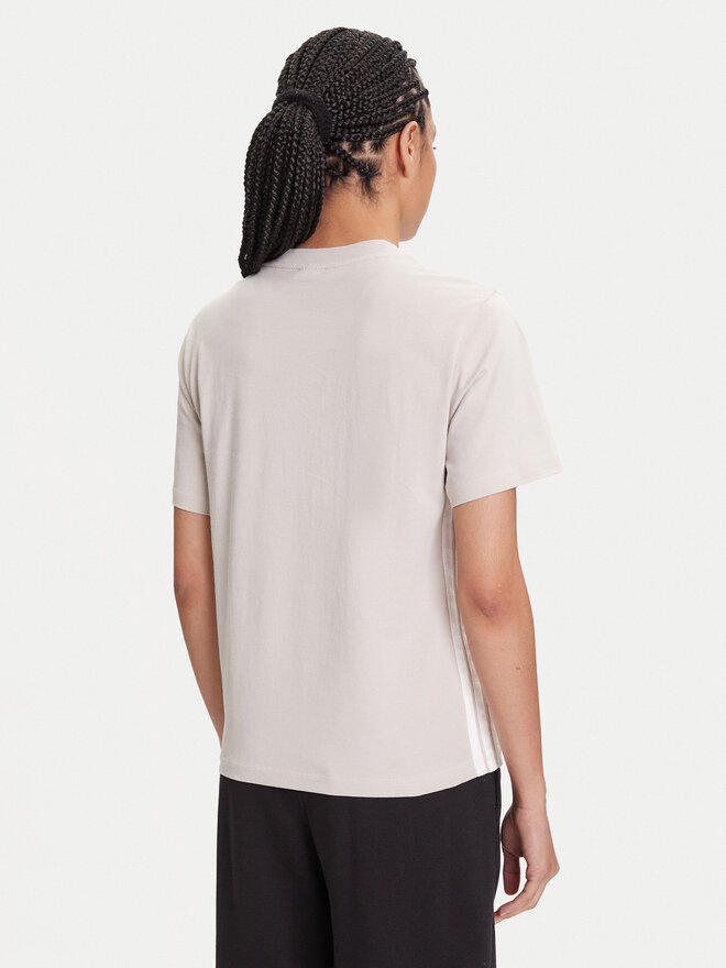 adidas adidas Camiseta Essentials 3-Stripes JE1237 Beis Regular Fit