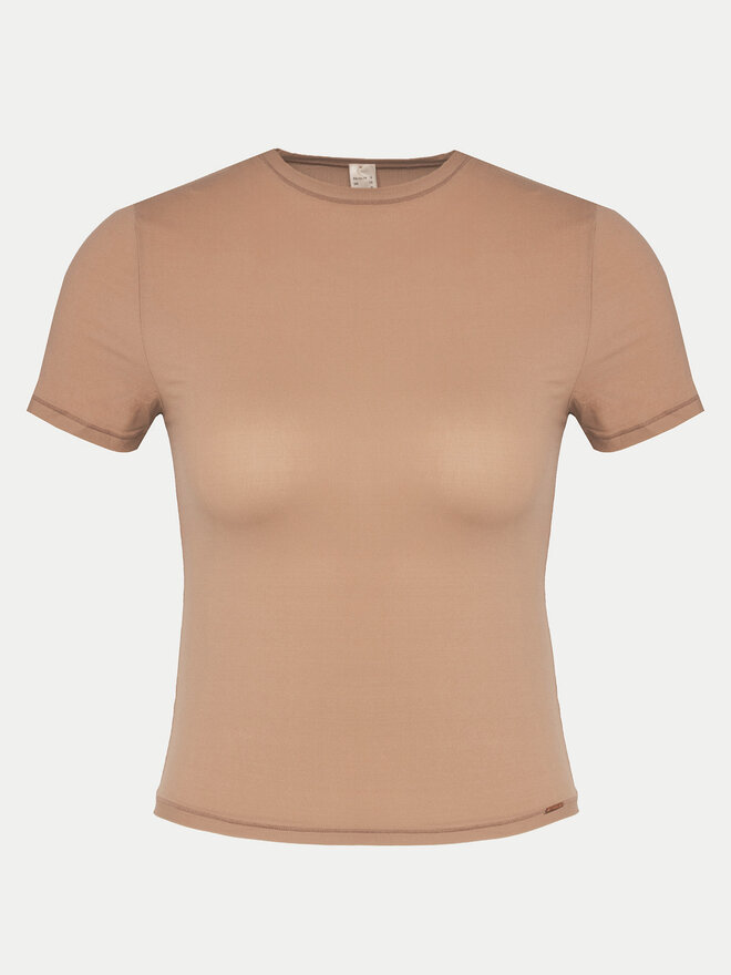 Dorina Dorina T-shirt Noa FXTO0015MI116 Smeđa Slim Fit