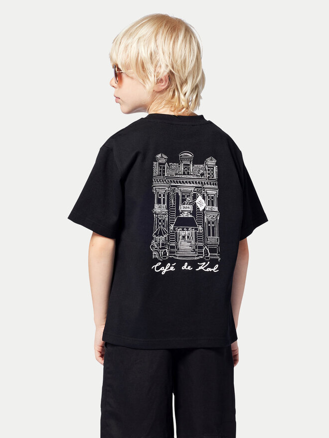 Karl Lagerfeld Kids Karl Lagerfeld Kids Camiseta Z30440 D Negro Regular Fit