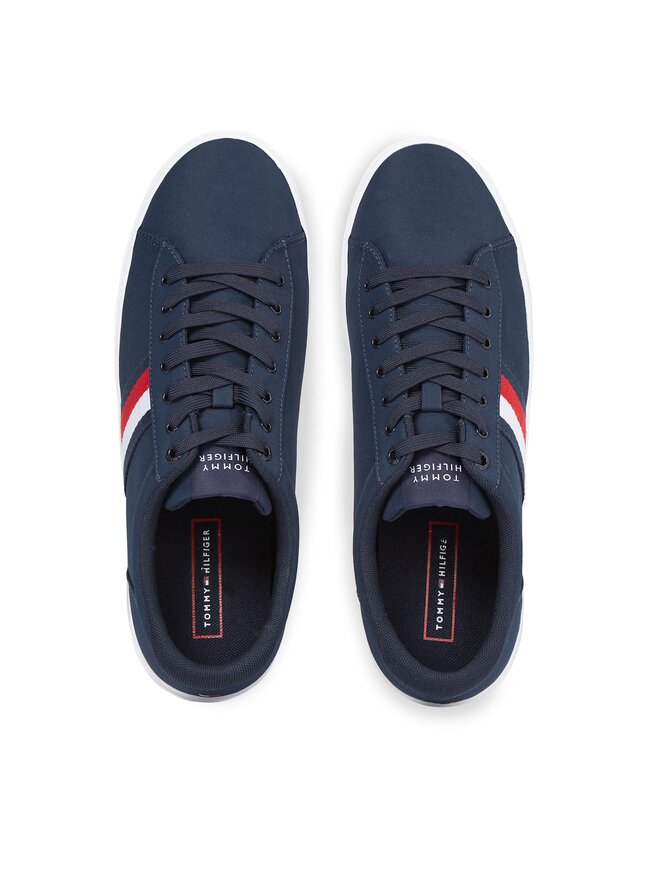 Tommy Hilfiger Teniszcipő Tommy Hilfiger Iconic Vulc Stripes Mesh FM0FM05072 Sötétkék