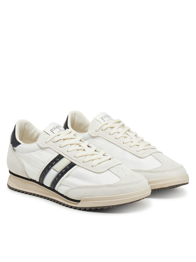 Tommy Jeans Sneakersy Tommy Jeans Tjm Retro Runner Cleated EM0EM01527 Biały