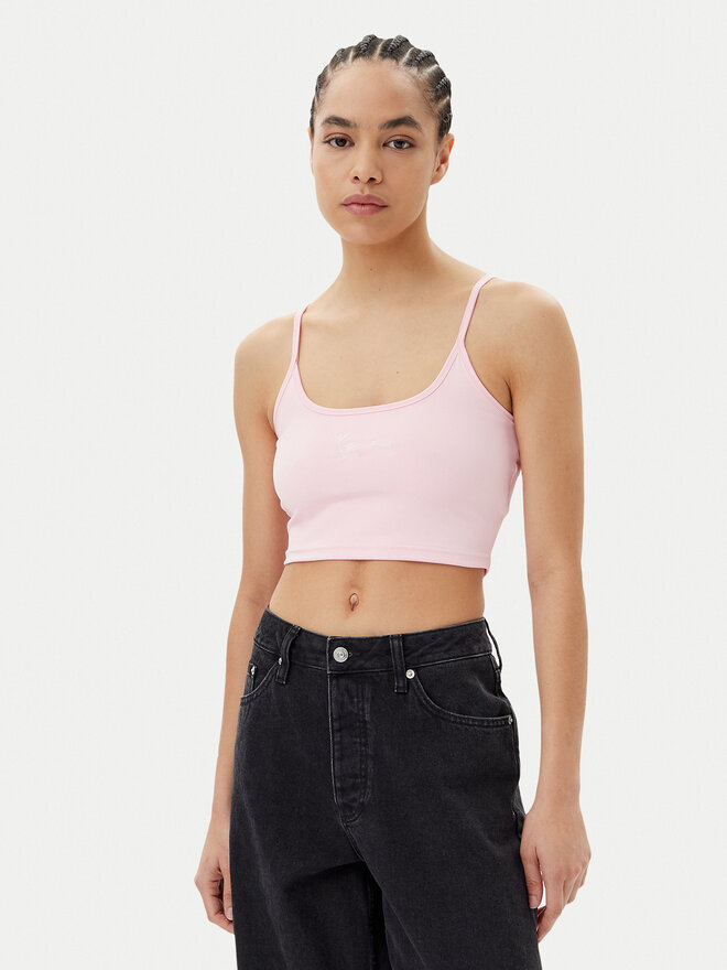 Karl Kani Karl Kani Top Small Signature Essential 61310126 Rosa Regular Fit